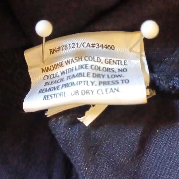 Sz L Eileen Fisher Black Linen Blend Sleeveless Midi Dress - Picture 8 of 8